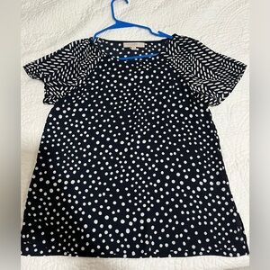 polka dot blouse